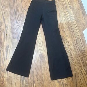 Popilush Flare Pants Women Small Black Elastic Waist Classic Stretch Pull-On XS